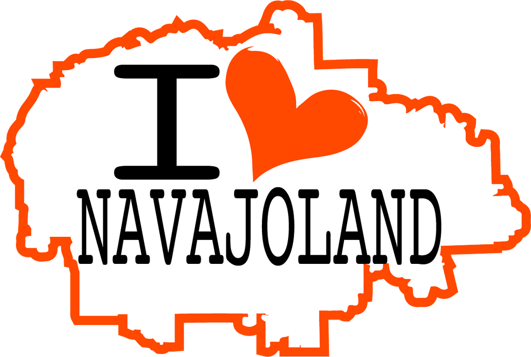 NEW STICKER: I Love Navajoland Sticker